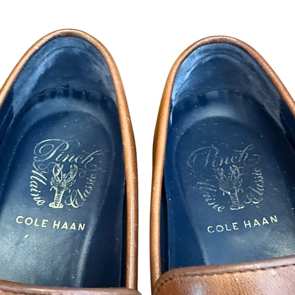 Cole Haan Pinch Maine Classic Penny Loafer Brown Leather Slip-On Prep Shoe 7.5M
